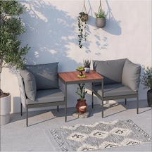 Limni Home Mini Multilounge Bahçe Ve Balkon Mobilyası Gri Çok Renkli