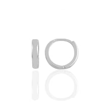 Söğütlü Silver Gümüş Rodyumlu 11 Mm Halka Küpe Tragus Piercing Helix Kıkırdak Kü