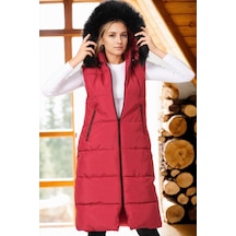 Z6741 Dewberry Bayan Yelek-açık Bordo Açık Bordo
