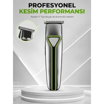 Şarjlı Saç Sakal Tıraş Makinesi T Başlıklı 1 2 3 Mm Taraklı Kablolu Ve Kablosuz Kullanım Diğer
