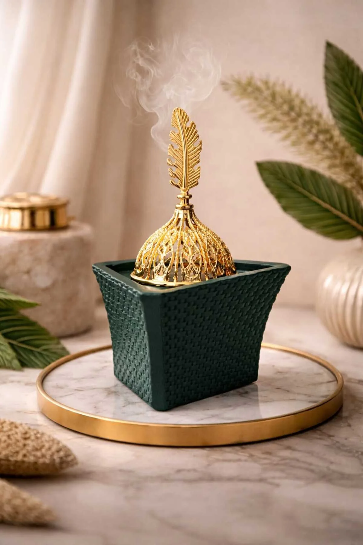 Banum Luxury Lüx Tasarım Tütsülük Koyuyeşil Modern