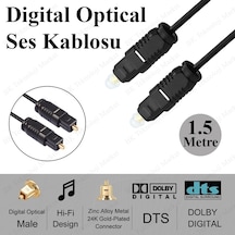 1.5 Metre Digital Optik Toslink Fiber Ses Kablosu Od22
