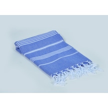 Elmas Peştemal (Mavi) %100 Pamuk 90*180  Banyo-Plaj Havlusu