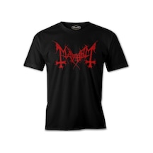 Mayhem - Logo Kırmızı Siyah Erkek Tshirt 001