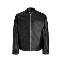 Jack & Jones Jack&jones Jornorrebro Pu Racer Erkek Ceket 12301595 Siyah