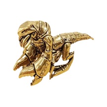 Suntek Çay Odası Masası Ofisi Için Pirinç Istakoz Heykelcik 5,6x2x3,6 Cm