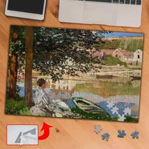Seine Kıyısında, Monet 240 Parça Puzzle Yapboz Tablo-874
