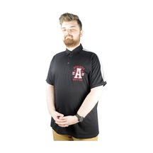 Mode Xl Büyük Beden Erkek T Shirt Polo Best Team 22307 Siyah 001