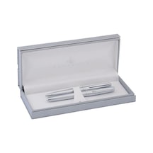 Steelpen 2355 Mat Krom Dolma Kalem+tükenmez Kalem Standart