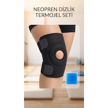 Buğz Çapraz Bağ Destekli Diz Korsesi Termojel Hediyeli Spor Dizlik