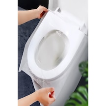 50 Adet Klozet Kapağı Kılıfı Hijyenik Seyahat Tek Kullanımlık Klozet Wc Örtüsü