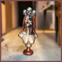 Şeker Kafatası Catrina Büstü Heykeli, Güçlü Kadın Figürü, 3