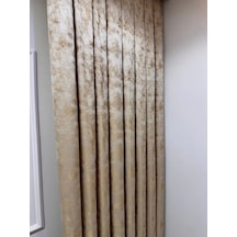 Nivemeshome İstanbul V-401 Gold 1/3 Sık Pileli Fon Perde Apm Gold