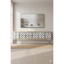 Tsa1238dbs Arex Tv Sehpası Safirmeşe-beyaz-silver 120cm