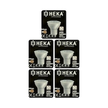 6w 50w 3000k Sarı Işık Gu10 Duylu Dim Edilebilir Led Spot Ampul, 5 Adet Diğer