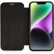Newface Apple İphone 12 Kılıf Dolpin Kapaklı - Siyah