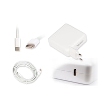 Teknikshop Apple Uyumlu MacBook Pro Retina 15-Inch Type-C Adaptör, Şarj Cihazı (87W
