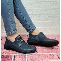 Voyager 5146 Lacivert Hakiki Deri Ortapedik Erkek Ayakkabı