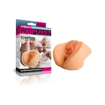 Hızlı Express Pet Pussy 2 Işlevli Titreşimli Full Realistik Suni Vajina Anüs Mastürbatör