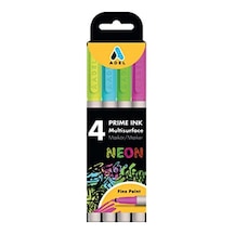 Multisurface 4'lü Neon Markör Genel