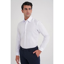 Efor Gk 742 Gömlek Slim Beyaz Klasik Beyaz