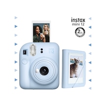Fujifilm Instax Mini 12 Fotoğraf Makinesi + 28'li Mini Albüm Seti Mavi
