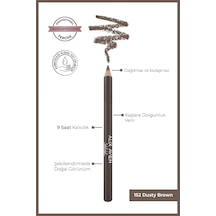 Uzun Süre Kalıcı, Belirginleştirici Şekillendirici Kahve Kaş Kalemi - Brow Liner 152 Dusty Brown Çok Renkli
