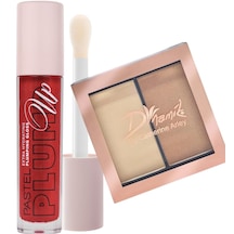 Pastel Plump Up Velvet Extra Hydrating Plumping Gloss 209 Red + Dynamik Magic Highlighter
