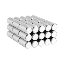 8 Adet 10x20 Mm Yuvarlak Güçlü Neodyum Mıknatıs Çap 10 Mm Kalınlık 20 Mm