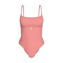 Calvin Klein Kadın Pembe Tek Parça Askılı Mayo-13578 Pembe