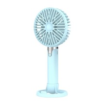 Hız Ayarlanabilir Taşınabilir El Mini Fan Usb Şarjı, Mavi 73aug6 Mavi