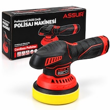 Assur 12v 125 Mm Şarjlı Polisaj Makinesi Profesyonel Akülü Cila Makinesi
