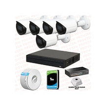 Provzen Dahua 5 Kameralı Ip 1080p Gece Görüşlü Güvenlik Kamerası