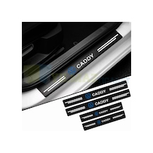 Volkswagen Caddy Karbon Kapı Eşiği Koruma Oto Sticker 4 Parça