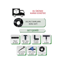 16 Mm Delikli Damlama Sulama Boru Set 200 Metre