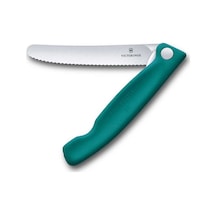 Victorinox Swiss Classic 11 cm Tırtıklı Piknik Bıçağı  Yeşil