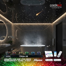 Banyo Ambiyans Aydınlatma Yıldız Tavan Uygulama Seti - Eko Çok Renkli