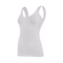 Yıldız 2260 Kadın Kalın Askılı Modal V Yaka Dantelli Atlet 6 Adet