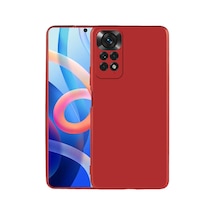 Zore Redmi Note 11s Global Kılıf Nvth Premier Silikon Kapak - Kırmızı