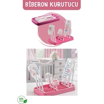 Katlanabilir Biberon Ve Mama Kabı Kurutucu Pembe