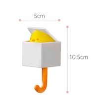 Sarı Sevimli Dikişsiz Askı Kapı Kancası Anahtar Kancası Şemsiye Diğer