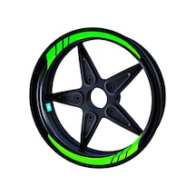Floresan Yeşil Moto GP İç Jant Şeridi Sticker Çınar Extreme