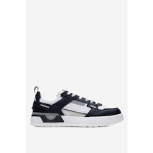 Hammer Jack Erkek Kalın Taban Bağcıklı Sneaker Gerçek Deri Hj 25205m Beyaz/siyah