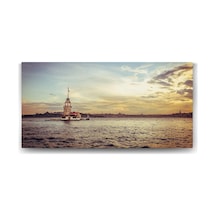 Kız Kulesi Gün Batımı Tablosu - 100x50cm -