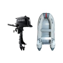 Marinport 3.30 Alüminyum Taban Şişme Bot + Suzuki 6 Hp Deniz Motoru