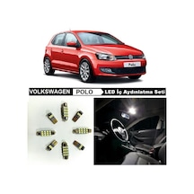 Megamarket06 Vw Polo 6r 6c Beyaz Led Iç Aydınlatma Ampul Seti 9adet