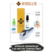 Myroller Dermaroller 0.50mm Dezenfektan Hediye Titanyum 540 Iğnel