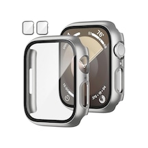 Apple Uyumlu  Watch Series 10 42mm Starlight 360 Derece Koruma Ve Temperli Cam Ekran Koruyucu