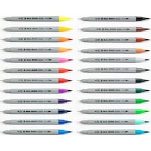 Masis Brushpen Çift Taraflı Keçeli Kalem 24 Lü