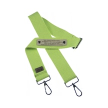 Miaju Neon Yeşil Renk, Seyahat Tutkunları İçin Kişiye Özel Omuz Askısı, 180 Cm, Pamuklu Çanta Omuz Askısı, Neon Yeşil